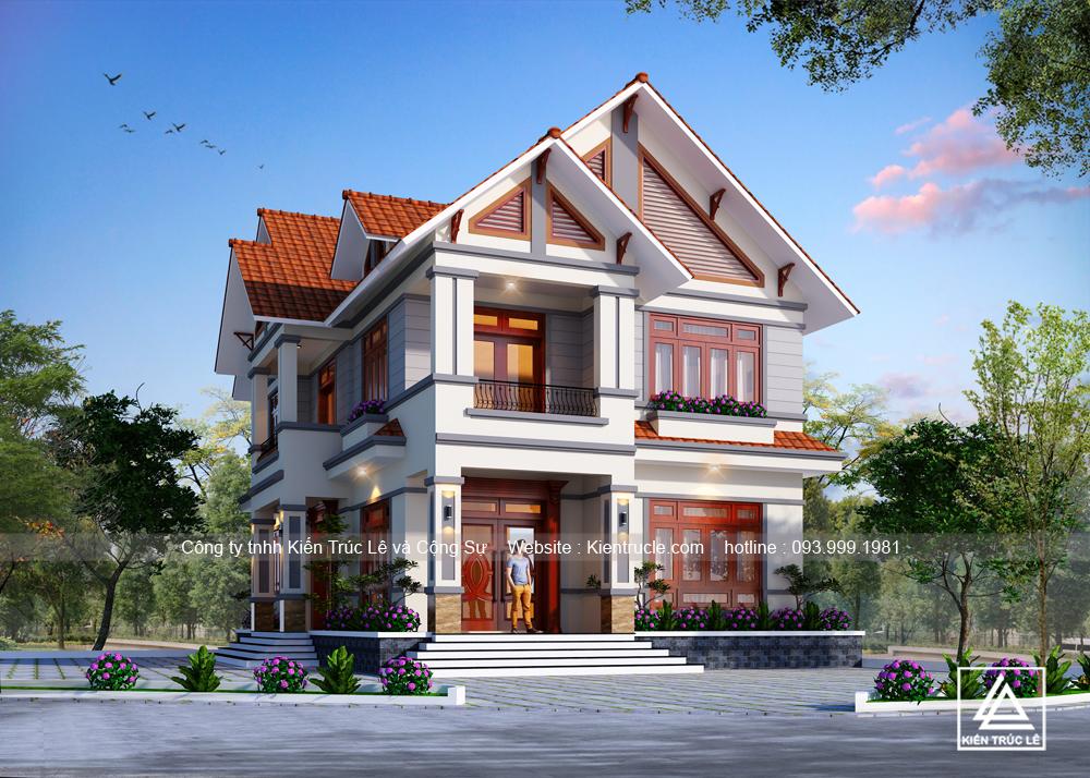 Xây nhà 2 tầng 140m2 đẹp tại Hải Phòng.