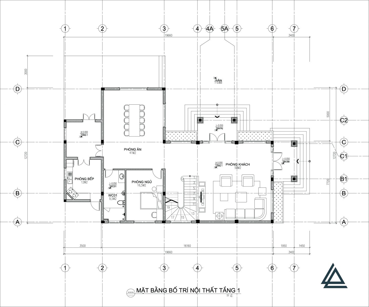Mặt bằng tầng 1