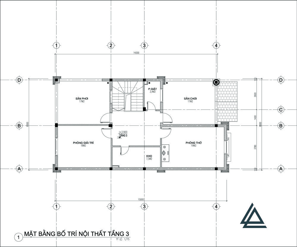 Mặt bằng tầng 3